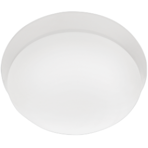 Metal LED Ceiling Fitting with Polycarbonate Cover, 24W LED (Included)
