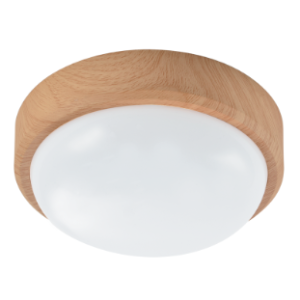 Polycarbonate Fitting, Light Wood,15W LED