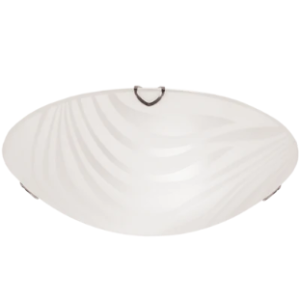Large Frosted Glass Fitting, 300mm diameter, 2x 60W ES