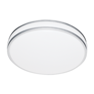 LED Polycarbonate Fitting, White, 390mm diameter, 22W LED (Included)