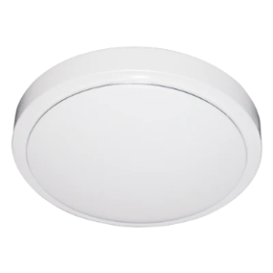 LED Polycarbonate Fitting, White, 295mm diameter, 18W LED (Included)