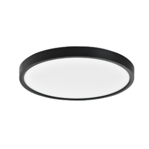 LED ABS Ceiling Fitting, Black, 36W LED (Included)