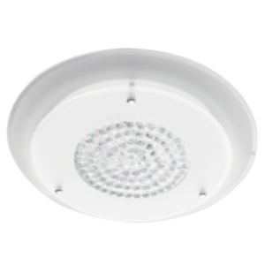 LED Small Polished Chrome Fitting with White Glass and Crystals, 12W LED (Included)