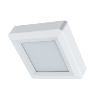 Ceiling Fitting Warm White, Square, 6W Integrated LED