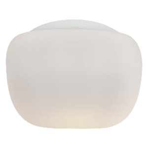 CheeseFitting, Square, Opal Glass, 200mm, White, Excluding 1x E27 max 60W