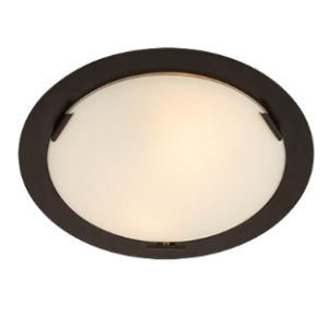 Ura Ceiling Light, Black, E27 2x 60W