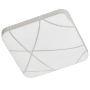 GSD Ceiling Light, Square Plain, White, LED 12W