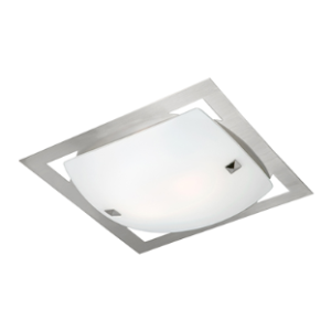 Frame Ceiling Light, Satin Chrome, E14 1x 60W