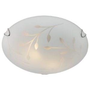 Leaf Ceiling Light Chrome E27 2x 60W