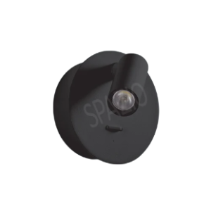 Hilton Rechargeable LED Reading light made up of metal, Black, No wiring required, 1W LED