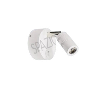 Nora Compact Reading lamp in aluminium with adjustable head, White, 3W LED, 4000K