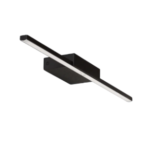 Lara Picture light in aluminium with acrylic diffuser, Black, 12W,(includes LED driver)