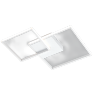 White Aluminium and Plastic Wall Bracket, 20W LED (Included)