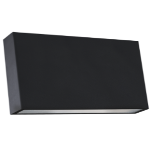 PC LED Wall Light, Matt Black, Up and Down Facing, 8W LED (Included)