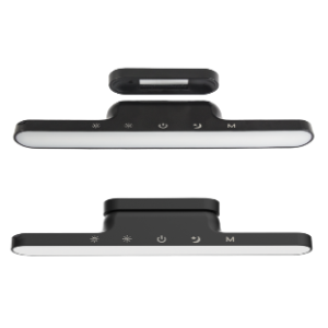 Magnetic Rechargeable LED Table or Wall Lamp with Touch Control, USB Cable, Black, 5W LED (Included)