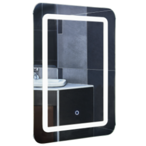 Rectangle Mirror with On/Off Mirror Switch, 22W LED (Included), 1x Power Supply