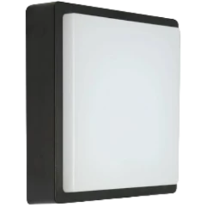 LED Garden Wall Light, Black, 3W