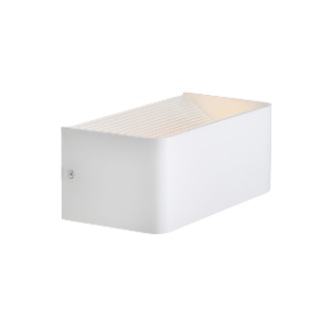 Lily Wall Light, Aluminium, White, Including 1x 6W Integrated LED