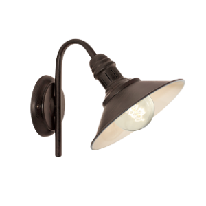 Stockbury Wall Light, Steel, Antique Brown, 1x E27 max 60W