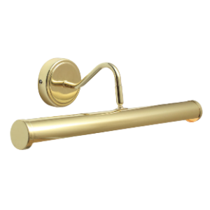 Picture Wall Light, Steel, Polished Brass, Excluding 2x E14 40W