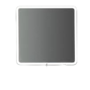 Focco Ada Bathroom Mirror, 800 x 700mm, 30W + 21W defogger