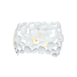 Wall Light, Steel, White, 2x 40W