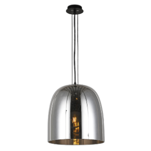 Glass Dome Pendant, Smoke