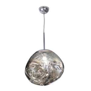 Large Molten Pendant, Chrome with Chrome Acrylic Shade