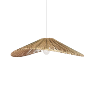 Jute Vertigo Pendant, natural, 800mm diameter