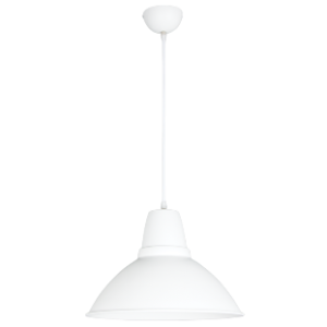 Aluminium Cord Pendant, White