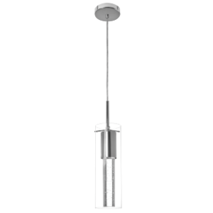 Polished Chrome with Clear Outer Glass and Crystal, 1x 35W GU10 (Not Included)