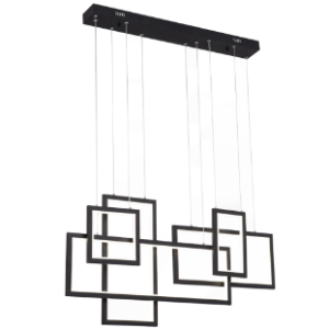 Sand Black Aluminium and Acrylic LED Fitting, 95W LED (Included)