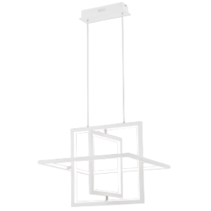Sand White Aluminium and Acrylic LED Fitting with Moveable Arms, 50W LED (Included), Electronic Driver (Included)
