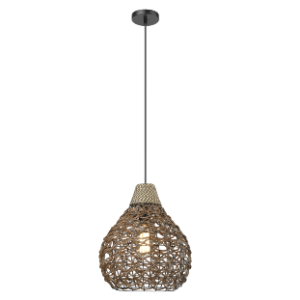 Metal, Plastic and Rope Pendant