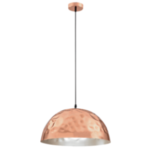 Polished Copper Pendant, 1x 11W ES