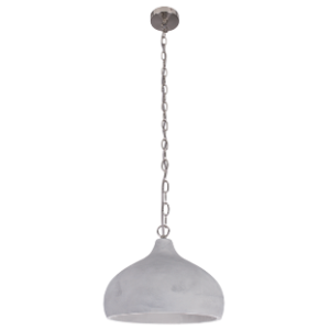 Satin Chrome with Cement Pendant