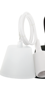 Decorative Cordset Lampholder, White, E27 100W