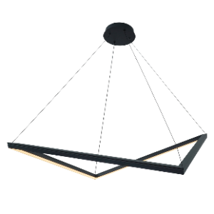 Steel Trez Pendant, Black