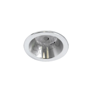 Antiglare Downlight with aluminium body, Matt  Chrome, 1W