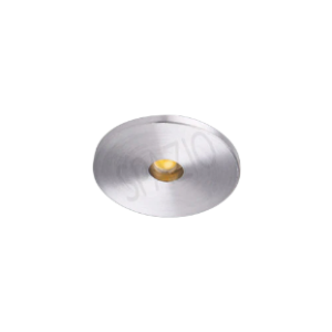 Downlight with aluminium body, Matt Chrome, 1W