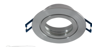 Die Cast Aluminium, Straight Downlight, Splashproof with Glass, Aluminium