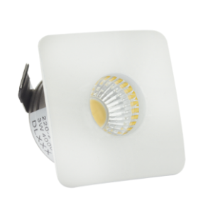 Square Starlight LED Recessed Downlight, Aluminium Allow, White, 3W LED (Included) 1x LED Driver (Included)