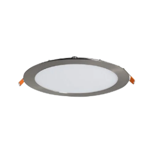 Die Cast Aluminium Downlight with Polycarbonate Cover, Satin Chrome, Dimmable, 6W LED (Included) 1x Electronic LED Driver (Included)