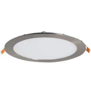 Die Cast Aluminium Downlight with Polycarbonate Cover, Satin Chrome, Dimmable, 18W LED (Included) 1x Electronic LED Driver (Included)