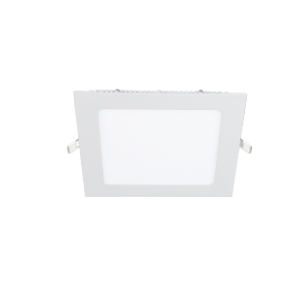 Die Cast Aluminium Square Downlight with Polycarbonate Cover, White, Dimmable, 12W LED (Included) 1x Electronic LED Driver (Included)