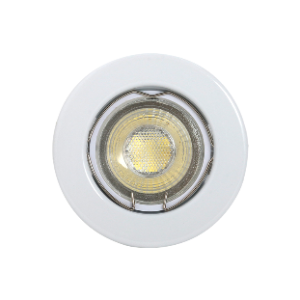 Straight SMD LED Downlight, Plastic, White, Warm White, 3000K, 6W