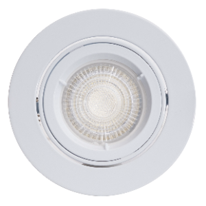 Die Cast Aluminium Downlight, Twist Tilt, White, Excluding 1x GU5.3 max 50W MR16 12V