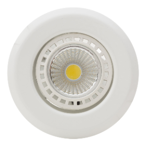 Pressed Steel Downlight, Straight, White, Excluding 1x GU10 max 50W PAR16 230V