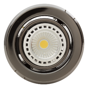 Pressed Steel Downlight, Tilt, Gun Metal, Excluding 1x GU10 max 50W PAR16 230V