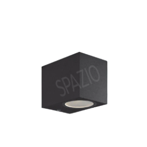 Block P Downface Wall Fitting, Black, 10W